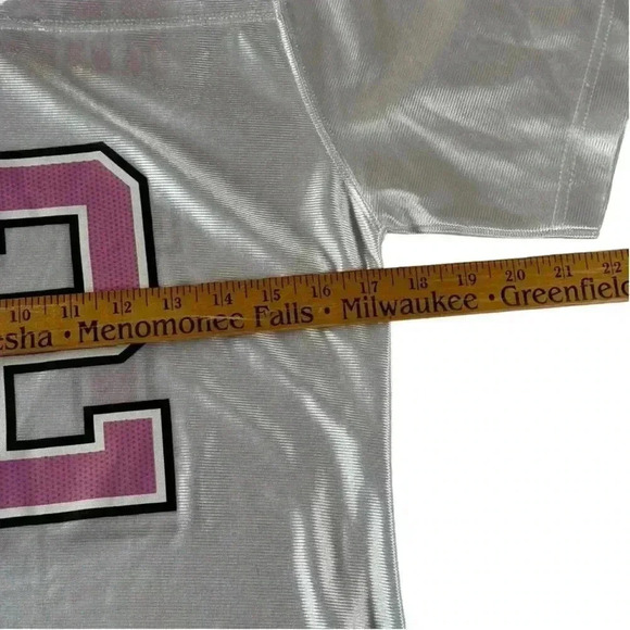 Girl's NFL Team Apparel Packers Aaron Rodgers 12 White Pink Jersey Large (14/16) - Picture 4 of 13